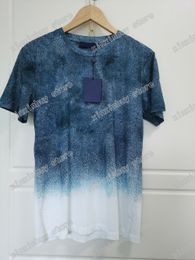 2021 new arrivals mens t shirts tee paris tik tok Starry sky gradient totem designer print clothes short sleeve Men Women real218W