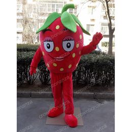 Halloween Strawberry Mascot Costume Top quality Cartoon Character Outfits Adults Size Christmas Carnival Birthday Party Outdoor Outfit