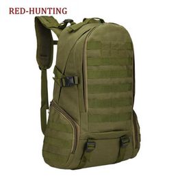 New 35L Backpack Army Camping Men's Tactical Military Bags Molle Camouflage Digital Climbing Backpack Bags Q0721