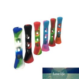 Portable Silicone Glass Pipe Fashion Camouflage Silicone Tube Silicone Smoking Tube Glass Bubbler Convenient Smoking Tube Factory price expert design Quality