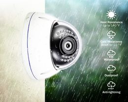 8MP 4K IP Camera POE Outdoor H.265 Onvif Metal Indoor Dome CCTV Night Vision 4MP Video Surveillance