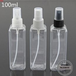 50pcs/lot 100ml Square spray bottle plastic perfume bottle, packaging bottlehigh quatity
