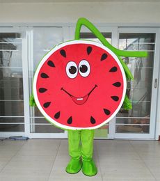 Performance Cute Fruit Watermelon Mascot Costumes Halloween Fancy Party Dress Cartoon Character Carnival Xmas Easter Advertising Birthday Party Costume Outfit