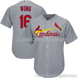 Kolten Wong #16 Gray Baseball Jersey XS-6XL Stitched Men Women Youth baseball Jersey