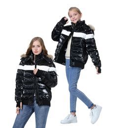Orangemom Brand Teen Winter Coat White Duck down Children's Jacket For 8-18 Years Boys girls clothes warm Down Parka Mom and me 211027