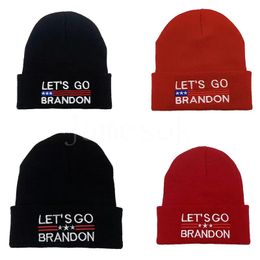 Let Us Go Brandon Beanies Knit Hat Winter Warm Thick Slouchy Lightweight Wearable Cuffed Beanie Cap dd825