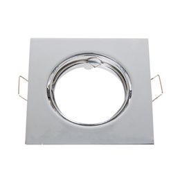 Lamp Covers & Shades 4X/10X Down Light Polished Chrome Mains Recessed Ceiling Downlight Square