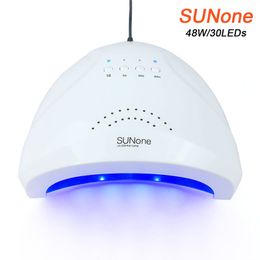 SUNone 48W UV Dryer 30PCS LED Lamp For Manicure Curing Poly Gel Polish Drye With Motion Sensing Nail Tools
