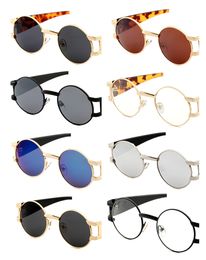 Mode Metall Retro Luxus Sonnenbrille Männer Frauen Marke Designer Sonnenbrille Uv-Schutz Runde Brillen