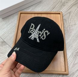 Mens Designer Baseball Caps Hats Casual Fitted Caps Fashion Paris Letters Womens Hat Solid Black Designer Bucket Hat
