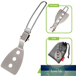 Stainless Steel Spatula Mini Folding Beefsteak Pancake Turners Flat Colander Shovel Cooking Slotted Shovel Kitchen Accessories Factory price expert design