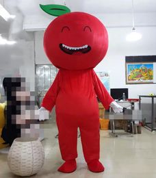 Masquerade Professional Apple Mascot Costume Halloween Xmas Fancy Party Dress Carnival Unisex Adults Cartoon Character Outfits Suit