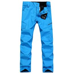 Skiing Pants GSOU SNOW Winter Orange Snowboard Men Yellow Ski Pantalones Esqui Hombre Big Size