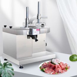 220V Commercial stainless steel Carrot Slicing Machine Beef Mutton Roll Slicer Cutting Ham Bacon Potato Equipment