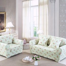 Chair Covers Flowers Sofa Cover For Living Room Slipcovers Stretch Couch Polyester Spandex Soft Durable Furniture Protector