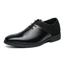 Luxury Men Oxford Dress Shoes Leather Italian Red Black Hand-polished Pointed Toe Lace up Wedding Office Formal Shoe