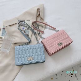 Pink Handbags Women's Shoulder Pu Leather Mini Crossbody Bags for Ladies 2021 Solid Colour Small Purse Messenger