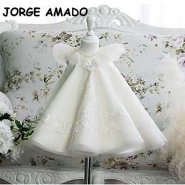 Spring Teenager Girls Dress Sleeveless Back Bow White Princess Dresses Piano Performance Flowers Girl for Weddings E01 210610