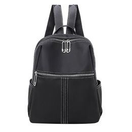 Outdoor Bags Women Leather Handbag Soft Face Fashion Retro College Backpack Shoulder Bag For Teenage Multi-Function Soild Large Bagpack