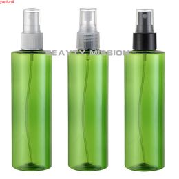 24Pcs/lot 250ML Empty Plastic Perfume Green Spray Bottle fine mist PET bottles container with pump cosmetic bottlesgood high qualt