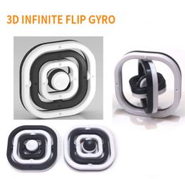 Flip Finger Gyro Toys 3D Infinite Creative Fingertip Gyroscope Decompression Toy