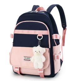 College Style Patchwork Colour Women Backpack Large Capacity Student Travel Rucksack School Bag for Teenage Girl Boy High Quality Y0804