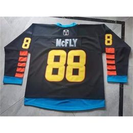 3740rare Hockey Jersey Men Youth women Vintage Geeky Jerseys GIGAWATTS MCFLY Size S-5XL custom any name or number