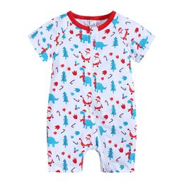 Christmas Cotton baby rompers Summer Newborn Infant Bodysuit 3-24 Months Baby Clothes Xmas Jumpsuit Kid Clothing