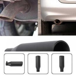 New Car Stainless Steel High-quality Black Oblique Exhaust Pipe End Oblique Exhaust Pipe End Universal for Autos