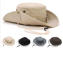 2021 New Arrival Casual Ourdoor Sunshade Hat Cap Homburg Travel Fishing West Cowboy Fashion Bucket Hats For Men fast ship