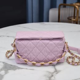 2021 new high quality bag classic lady handbag diagonal bag leather 13-19-7