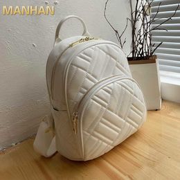 Manhan Large Capacity Travelling Bag Women Backpack 2021 Pu Leather Women Backpack Designers Brand High Quality Travel Rucksack Q0528