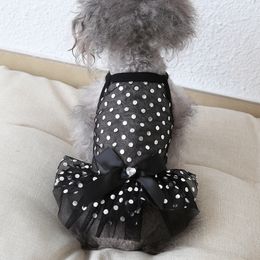 Trendy Pet Cat Dog Apparel Sexy See Through Lace Puppy Dress Teddy Bulldog Bichon Pets Clothes