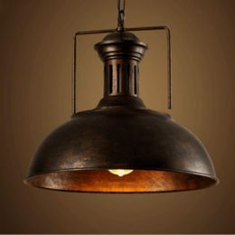 Pendant Lamps Loft Retro Industrial Style Bar Counter Personality Creative Cafe American Wrought Iron Pot Lid Lights WF1016