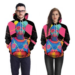 2021 New Autumn and winter Hoodie Mens Hoodies High Quality Print Men Women Animation Colourful Hip hop Sweatshirt Long Sleeve B101-178