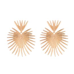 Geoemtric Irregular Drop Earrings Personality Exaggerated Gold Silver Color Metal Party Earrings For Women Gift