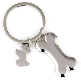 20pcs/lot bone chain ring for women Schnauzer dog key holder cute portachiavi chaveiro llaveros free