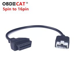 5pin connector UK - Diagnostic Tools At Low Prices 5Pin To OBD2 16pin Cable For Ho--n--da Car Scanner OBD 2 Adapter 5 Pin 16 Female Connector