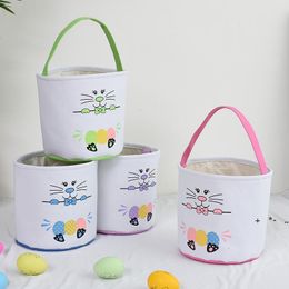 Portable Festive Easter Egg Storage Basket Bucket Bunny Rabbit Ears Bucket Handbag Cute Gift Bags RRB13632