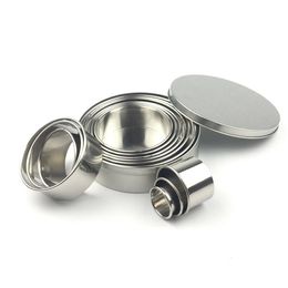 12pcs Pastry Tools Stainless Steel Mousse Ring 304 Round Cake Mold Donut Sugar Cookie Baking Tools