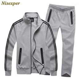 High Quality 2021 Tracksuit Men Sporting Hooded Brand-clothing Casual Track Suit Mens Jacket+pant Sweat Big Size 8xl1