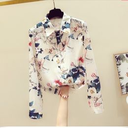 Autumn New Shirt Women Long Sleeve Shirts Fashion Casual Blouse Plus Size Spring Chiffon Blouses Loose Tops Blusas Mujer 210317