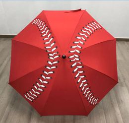 170pcs new Cheerleading Umbrellas Automatic Rain Women Three-folding Baseball stitching umbrella Windproof Female Waterproof Parasol