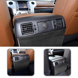 Car Sturdy Simple Rear Air Outlet Anti-kick Panel Cover Trim Carbon Fibre Panel Trim Sticker Simple Installation