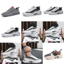 1CPY Comfortable men casual running shoes deep breathablesolid grey Beige women Accessories good quality Sport summer Fashion walking shoe 23