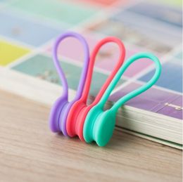 2021 Multi-function Silicone Magnetic Wire Cable Organizer Phone Key Cord Clip USB Earphone Clips Data line Storage Holder