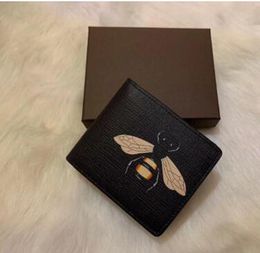 Designer Men Wallet Card Holders Luxury Good Quality Leather Fold Purses Sir Bag Separate Wallets