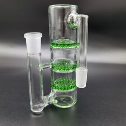 Glass Ash Catcher Perc Honeycomb Bong Hookahs Bubbler Joint Size 14.5mm 18.8mm Male Female Three Layers Recycler Philtre For Oil Dab Rig Water Pipe reclaim catcher