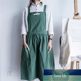 Aprons Cotton Women Apron Dress Pastry Chef Vintage Baking Barista Art Adults Woman Gardener Painting Kitchen Accessories1 Factory price expert design Quality