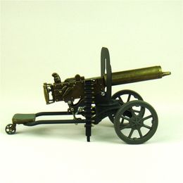 Scaled Maxim Machine Gun Diecast Model the First World War Novelty Decor Craft Ornament for Art Collection and Souvenir Gift 210318